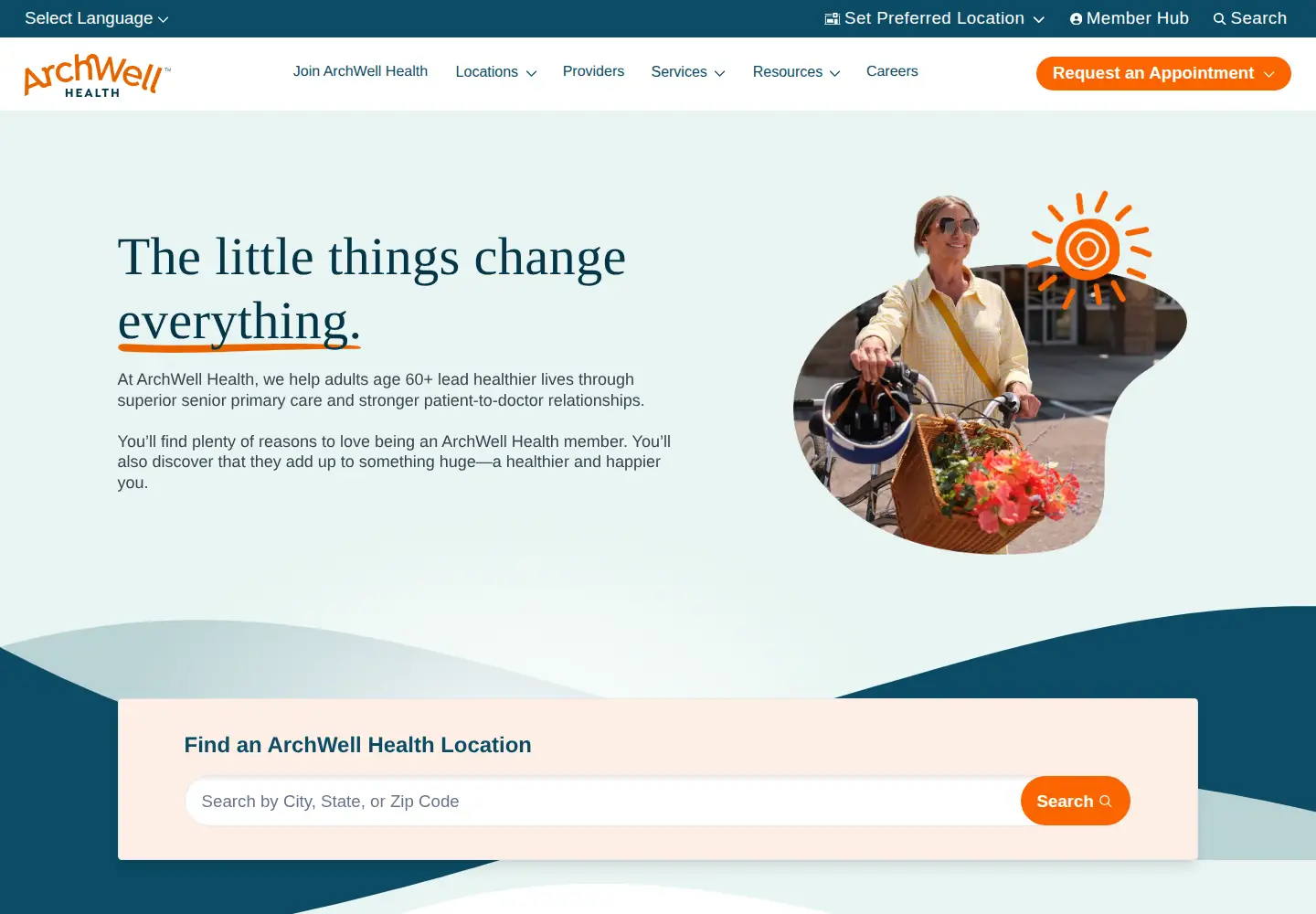 Screenshot of archwellhealth.com