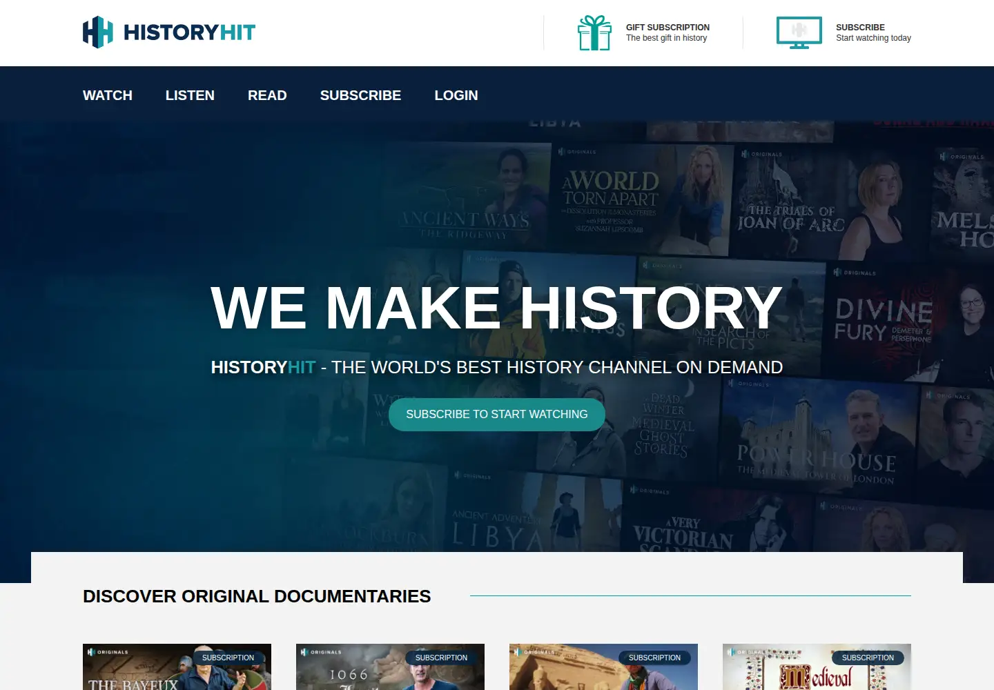 Screenshot of historyhit.com