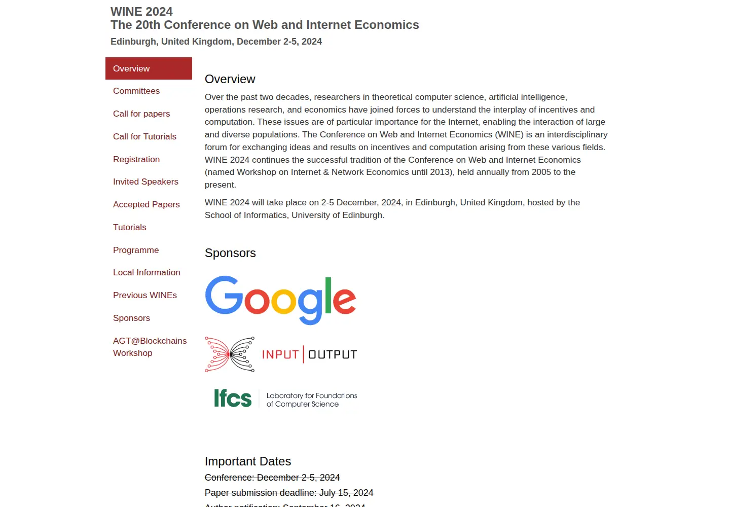 Screenshot of wine2024.org