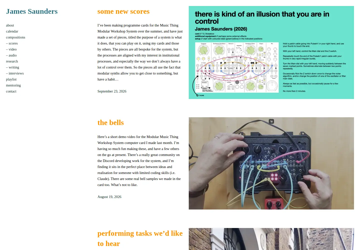 Screenshot of james-saunders.com