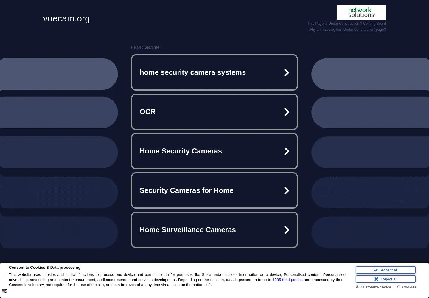 Screenshot of vuecam.org