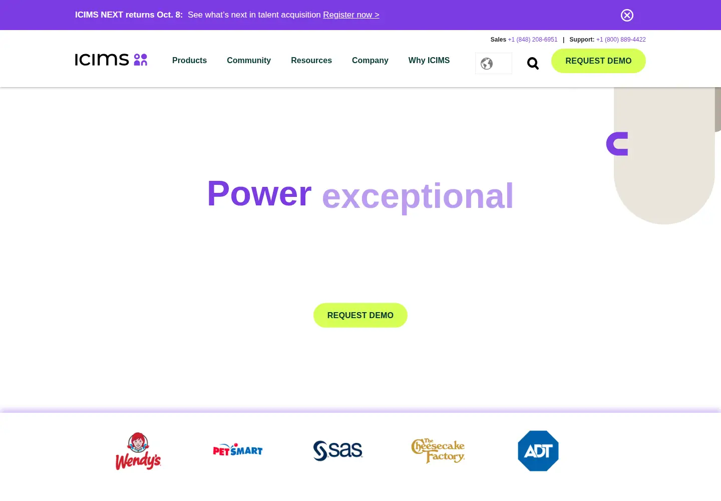 Screenshot of icims.com