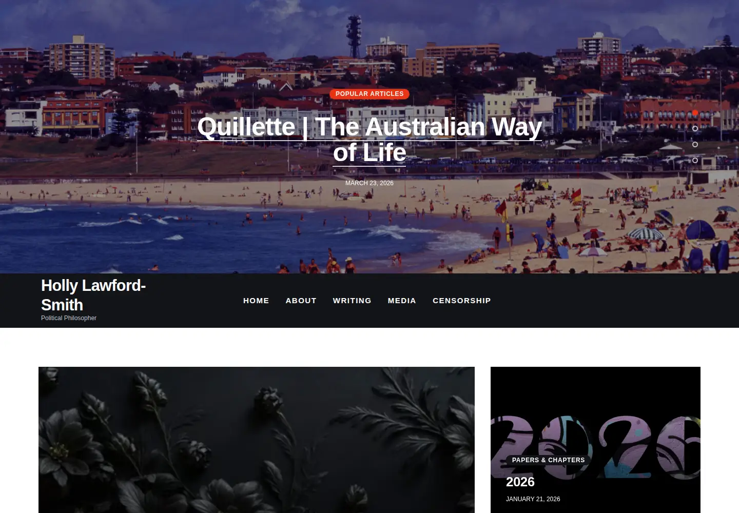 Screenshot of hollylawford-smith.org