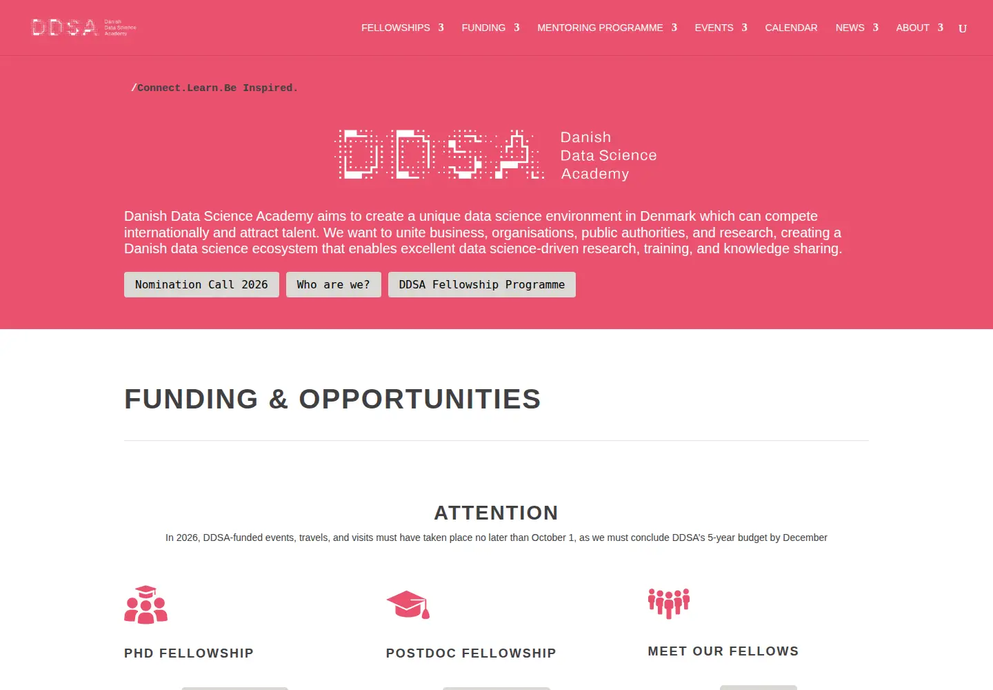 Screenshot of ddsa.dk