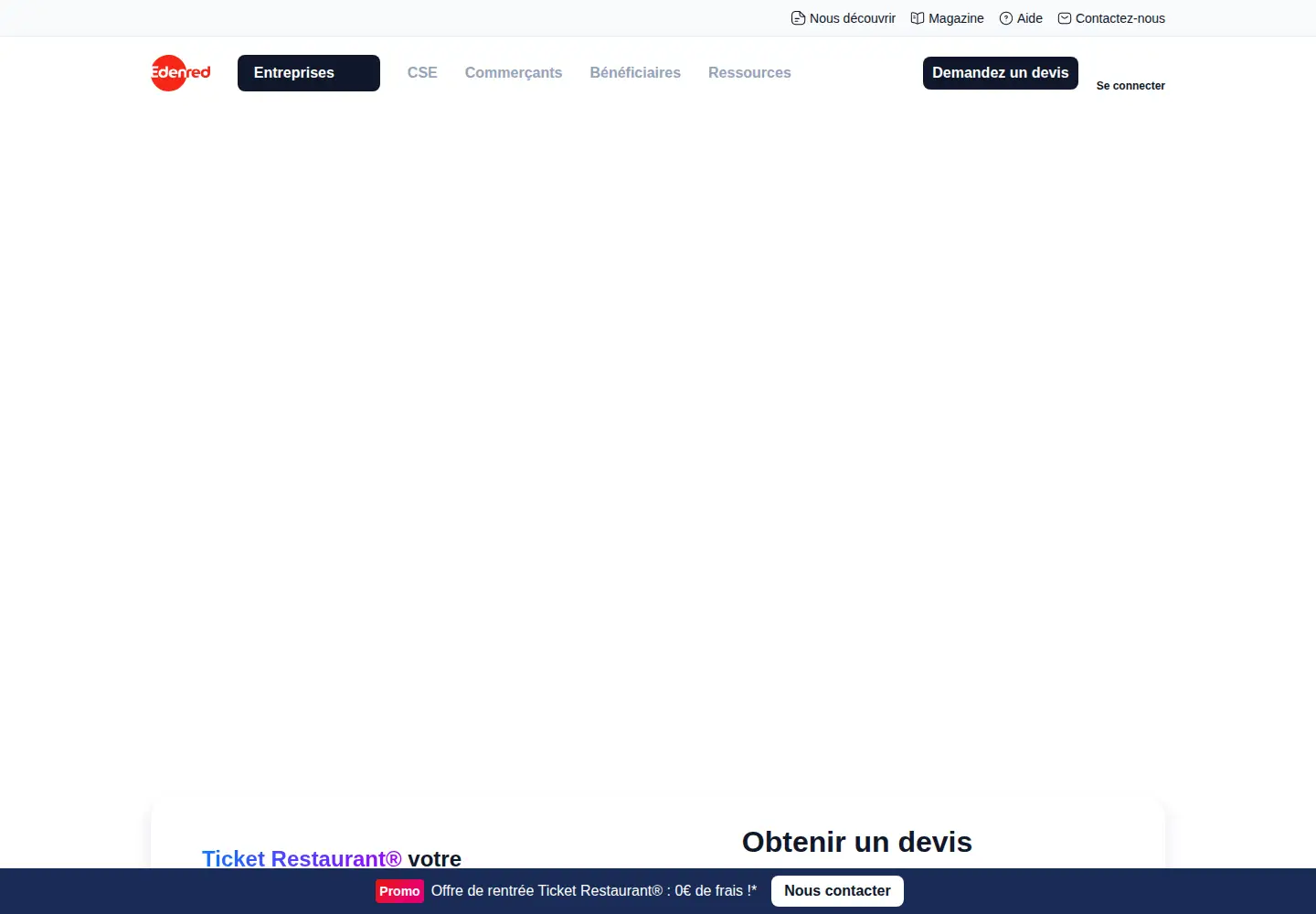 Screenshot of edenred.fr