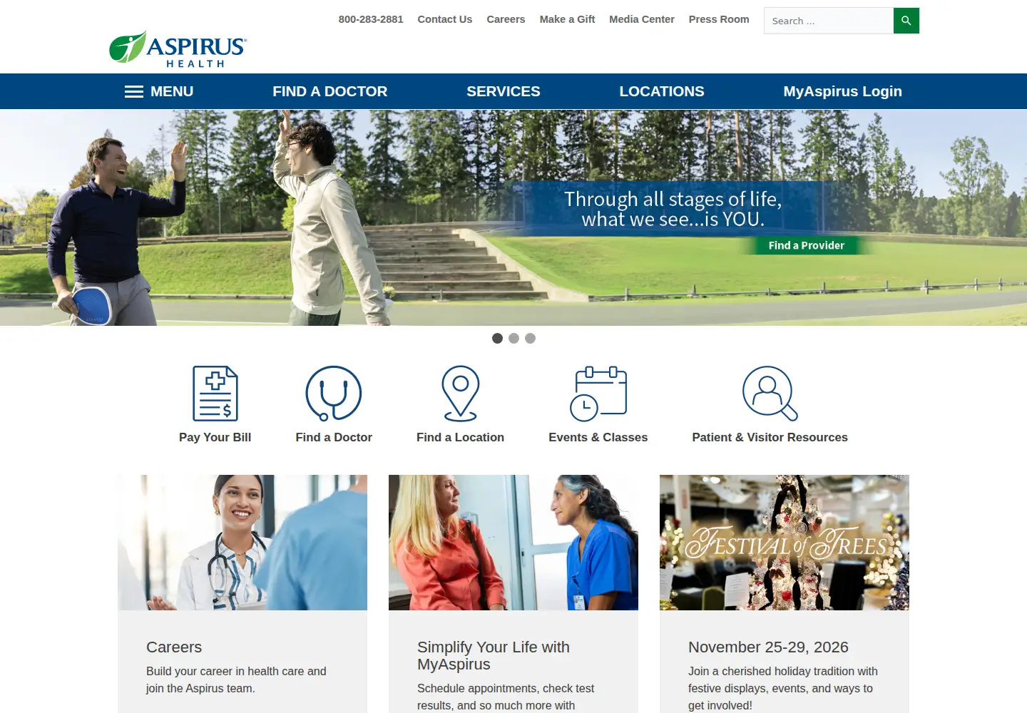 Captured homepage of slhduluth.com in the current scan