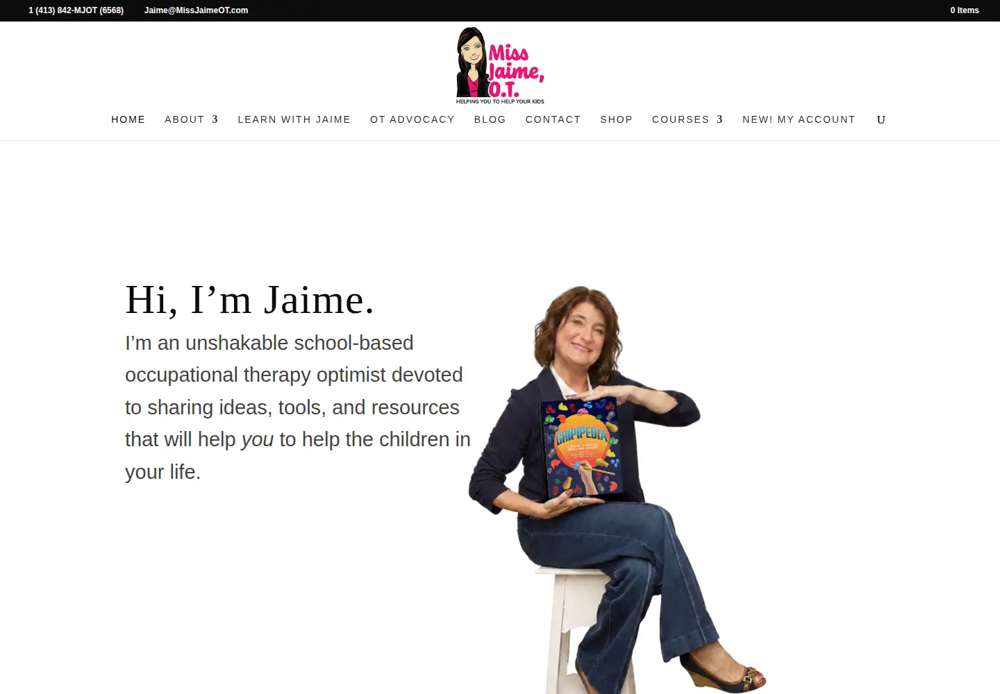 Screenshot of missjaimeot.com