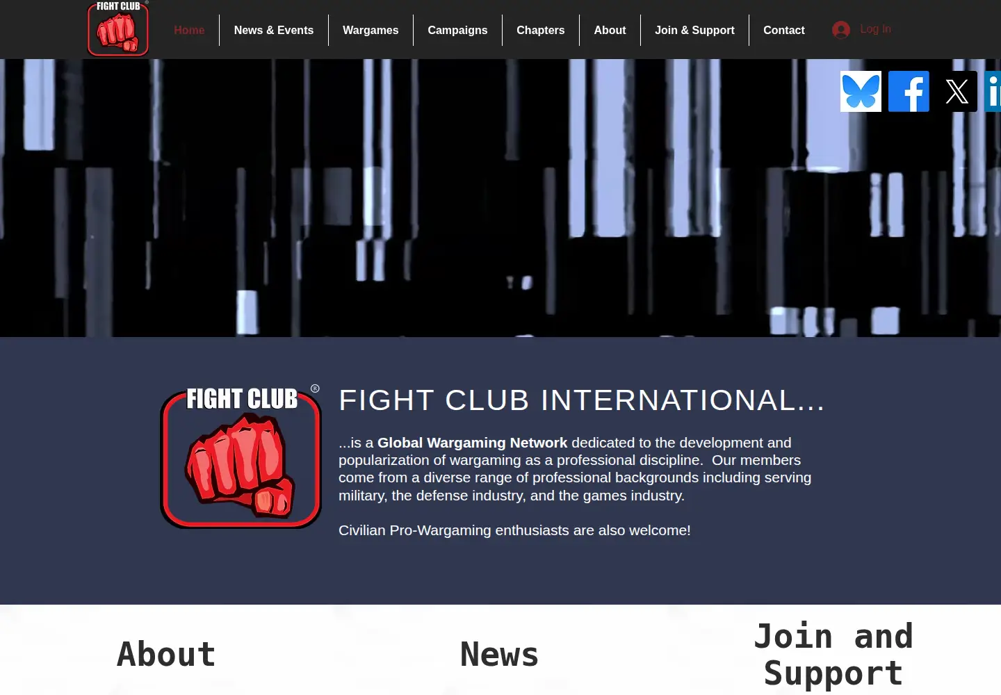 Screenshot of fightclubinternational.org
