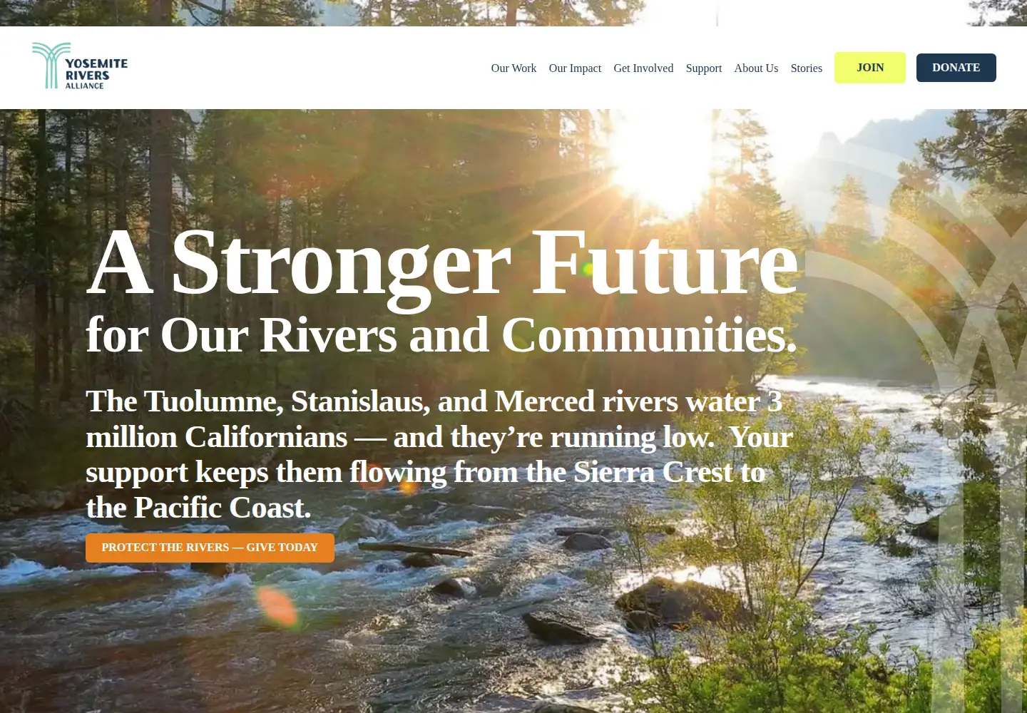 Screenshot of tuolumne.org