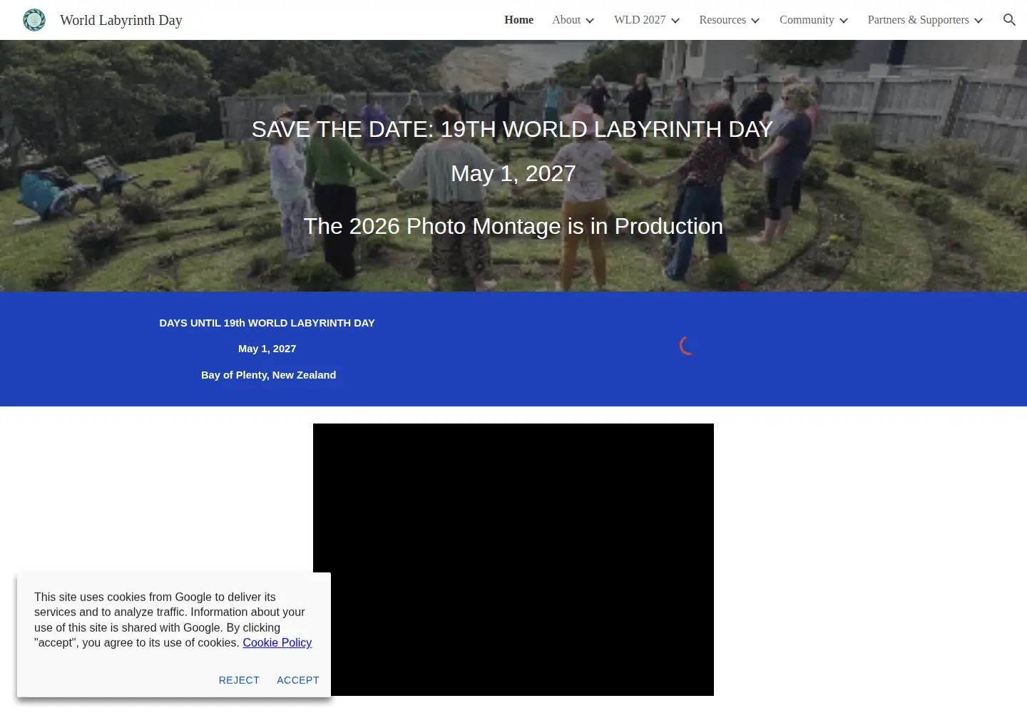 Screenshot of worldlabyrinthday.org
