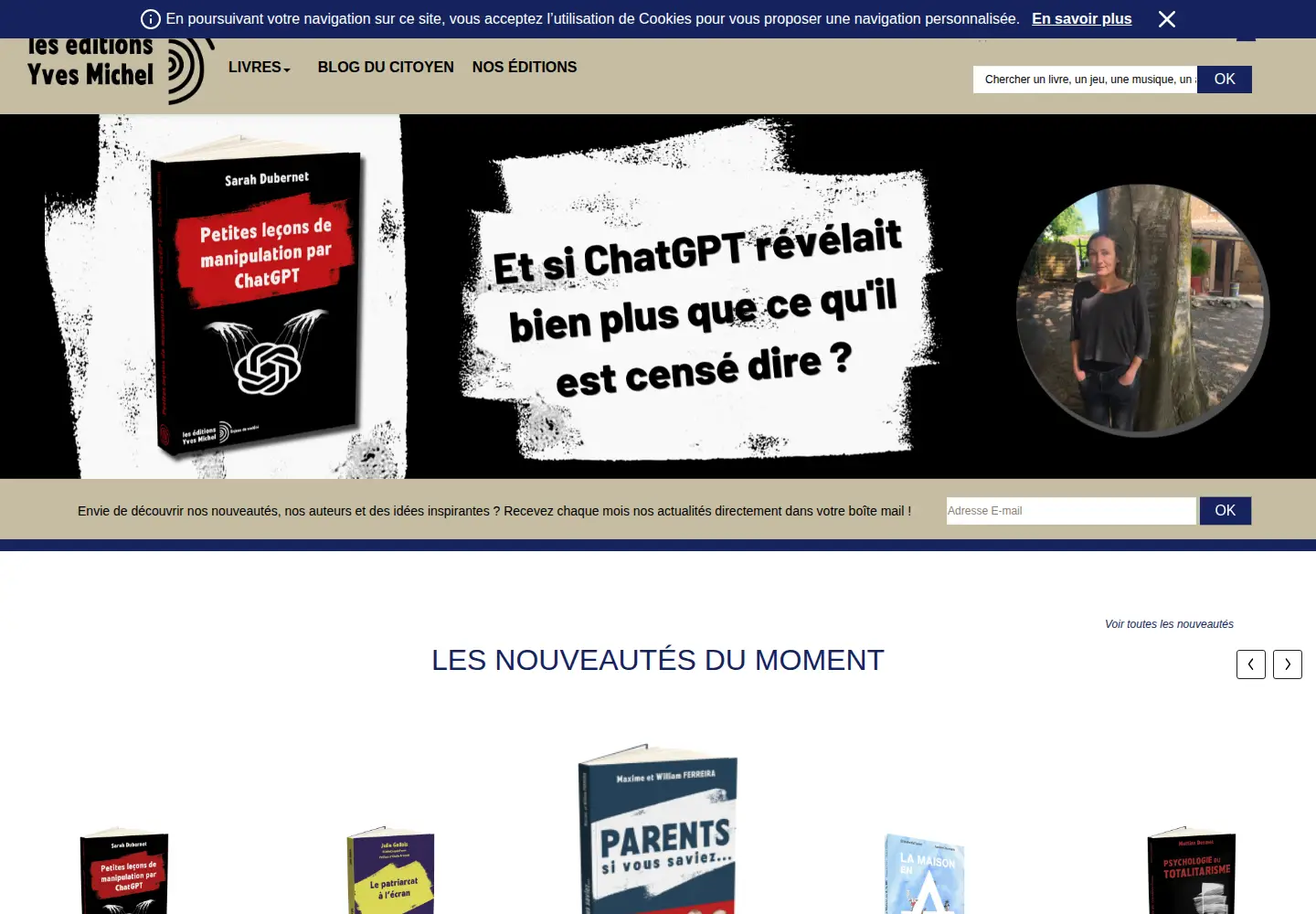 Screenshot of yvesmichel.org