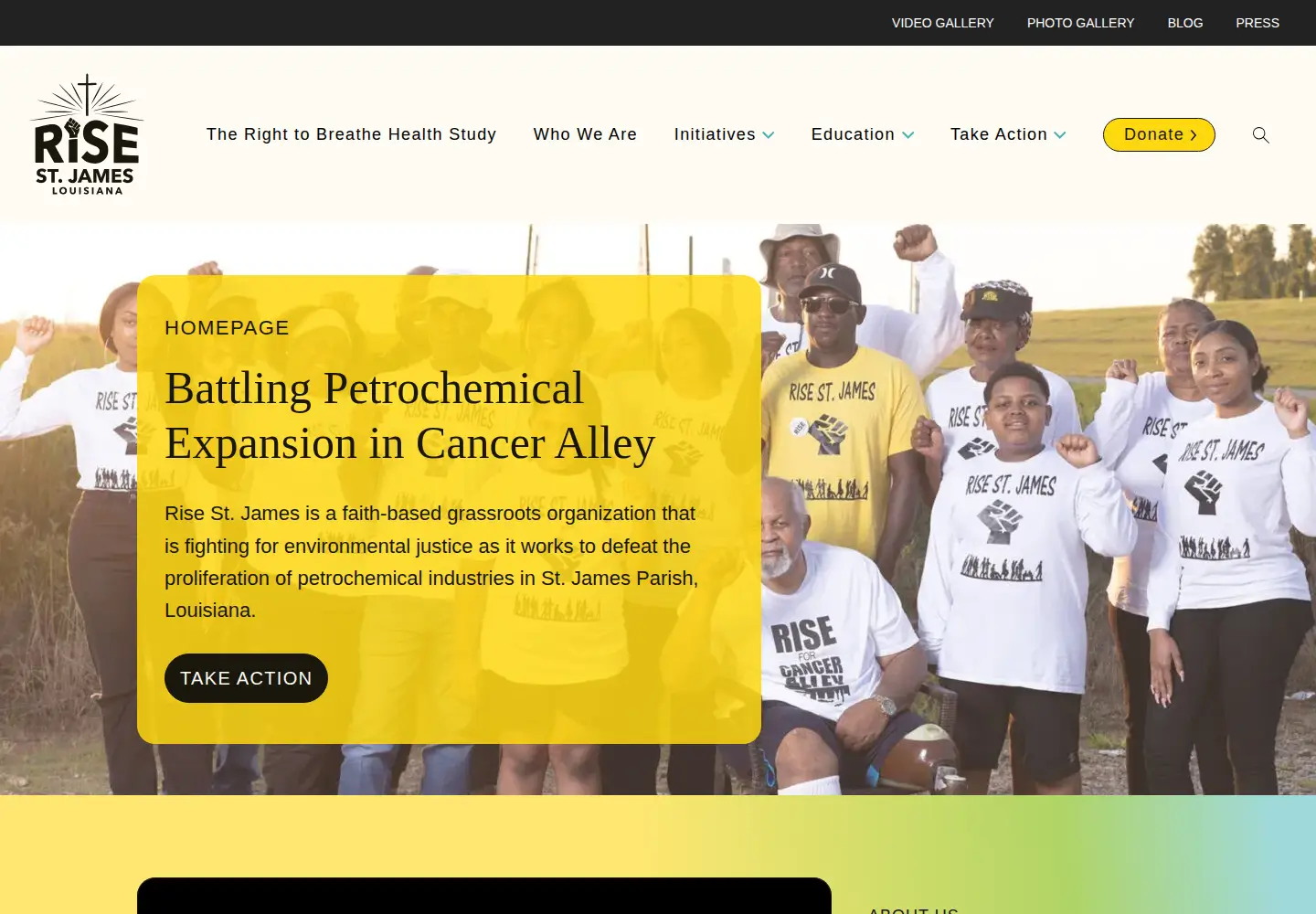 Screenshot of risestjames.org