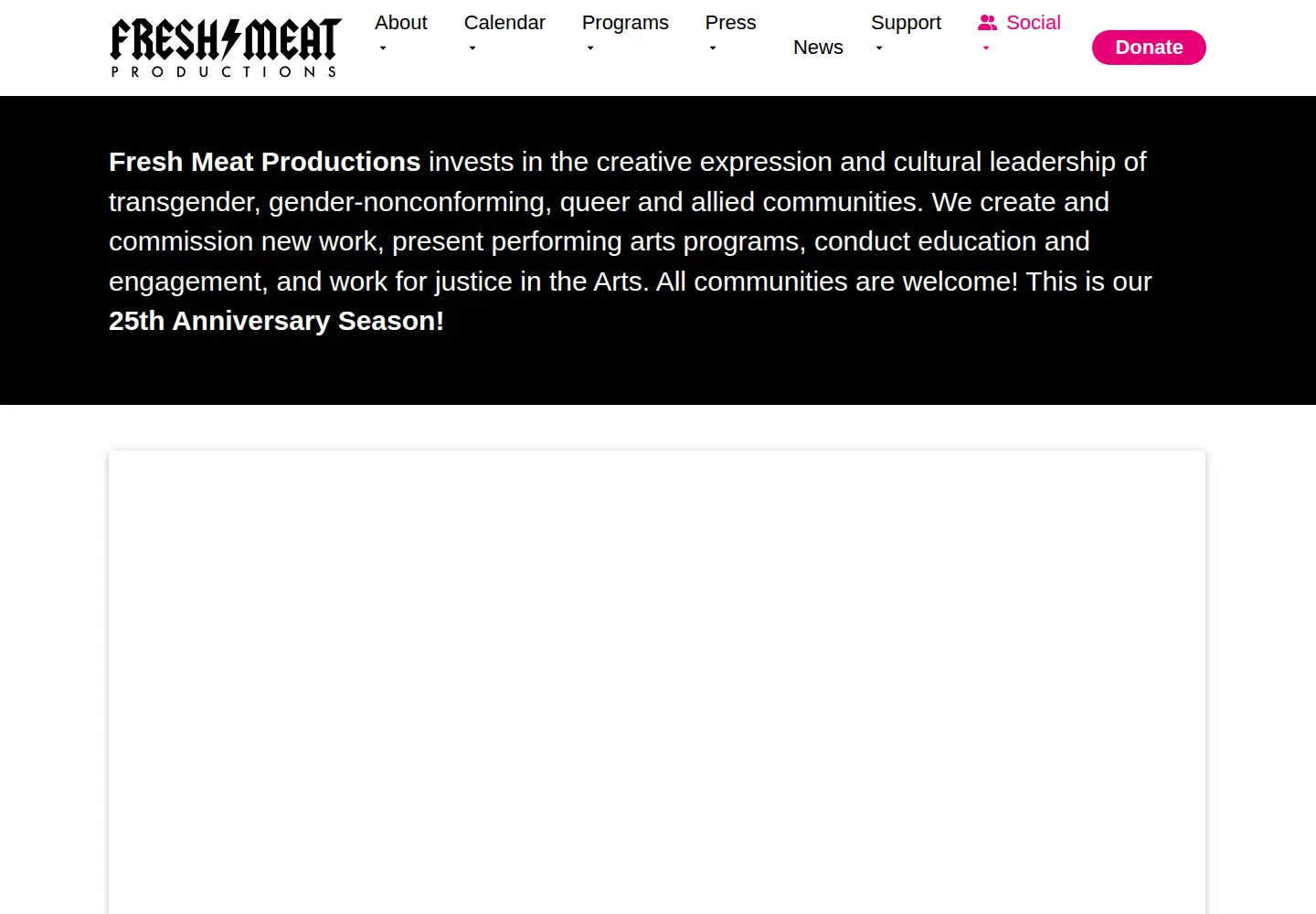 Screenshot of freshmeatproductions.org