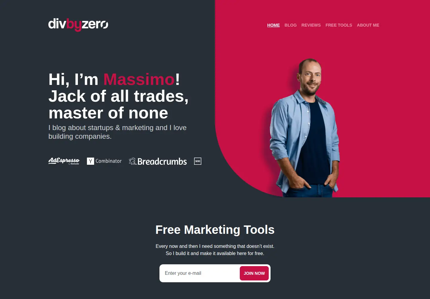 Screenshot of divbyzero.com