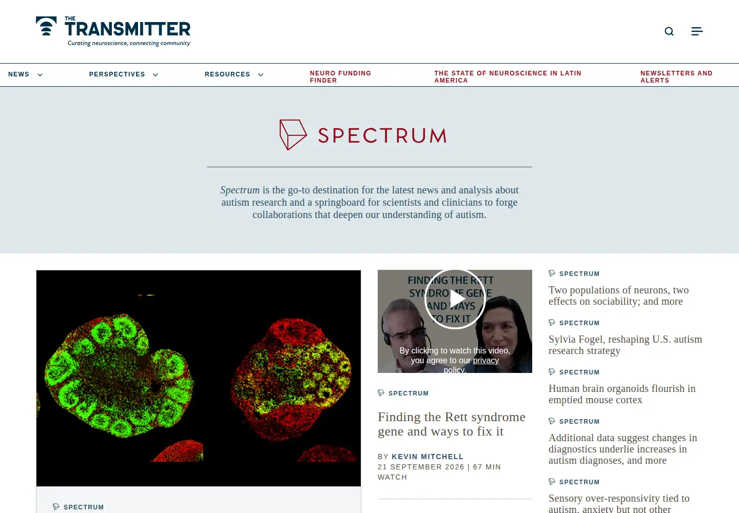 Screenshot of spectrumnews.org