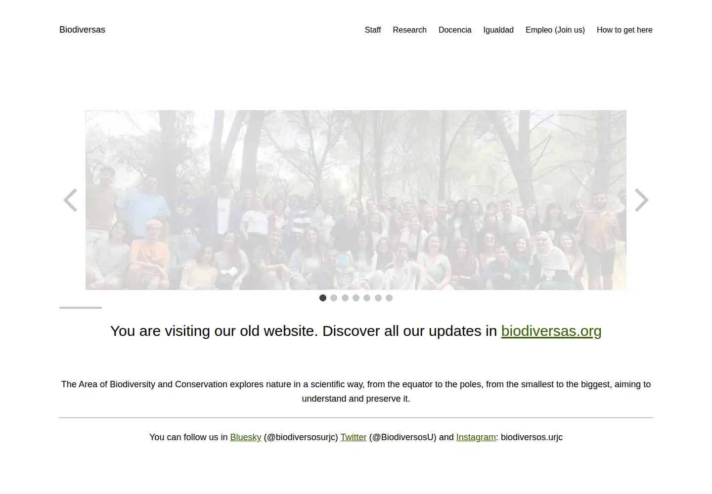 Screenshot of biodiversos.org