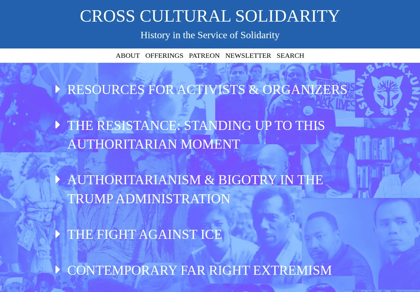 Screenshot of crossculturalsolidarity.com