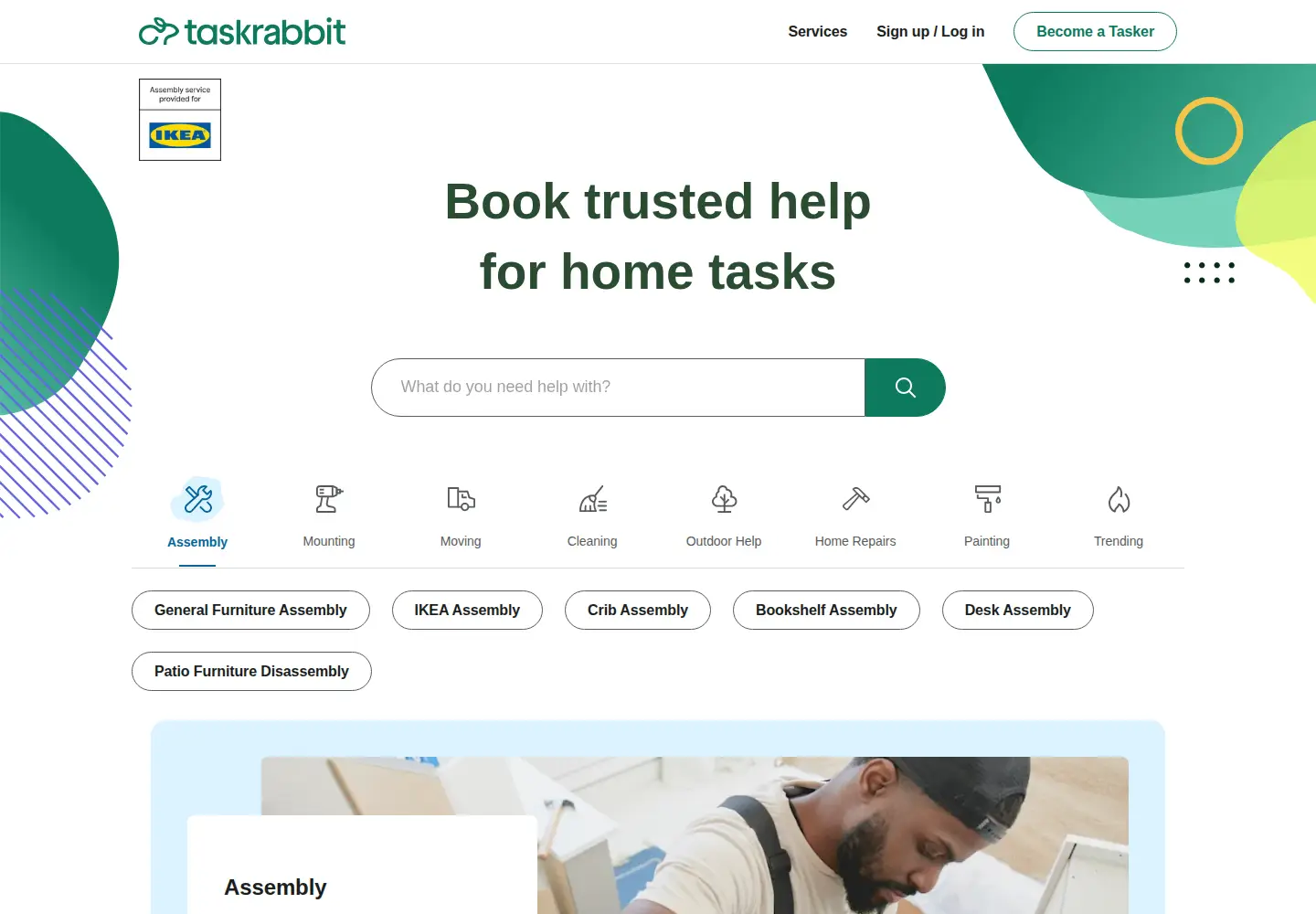Screenshot of taskrabbit.com