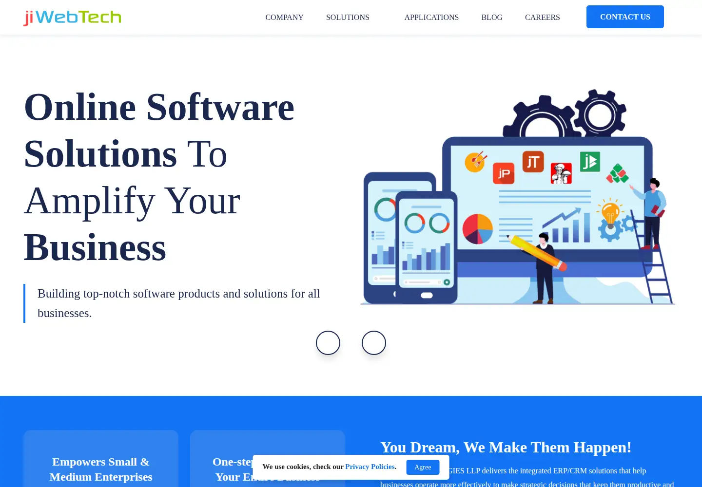 Captured homepage of jiwebtech.com in the current scan