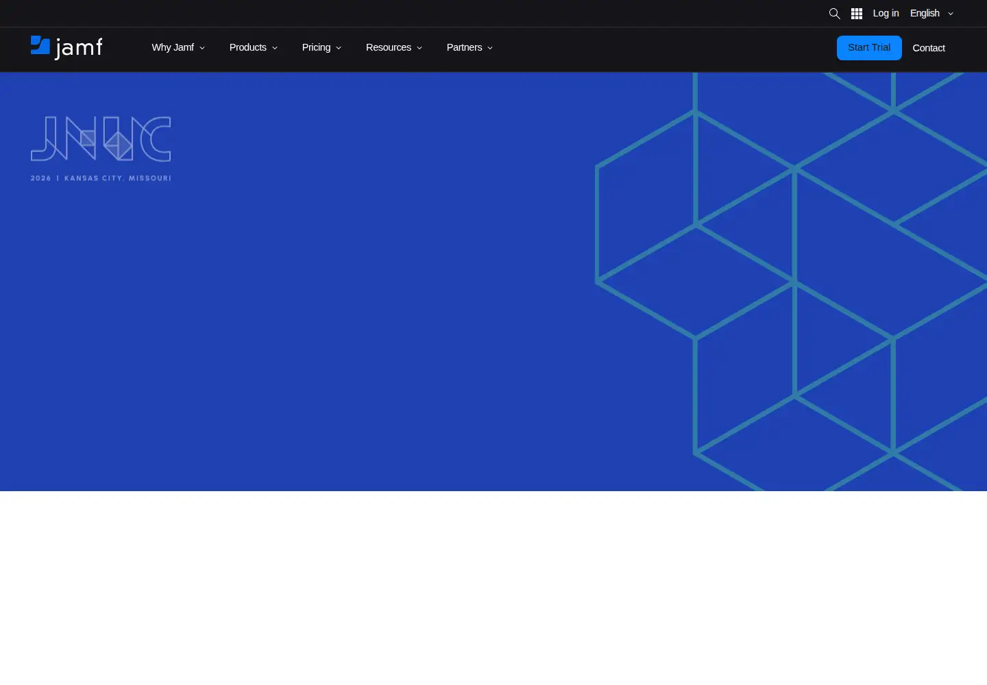 Screenshot of jamf.com