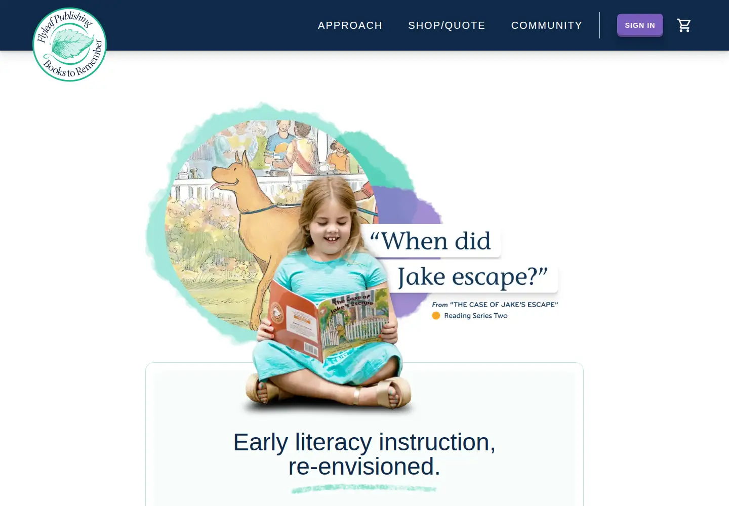 Screenshot of flyleafpublishing.com
