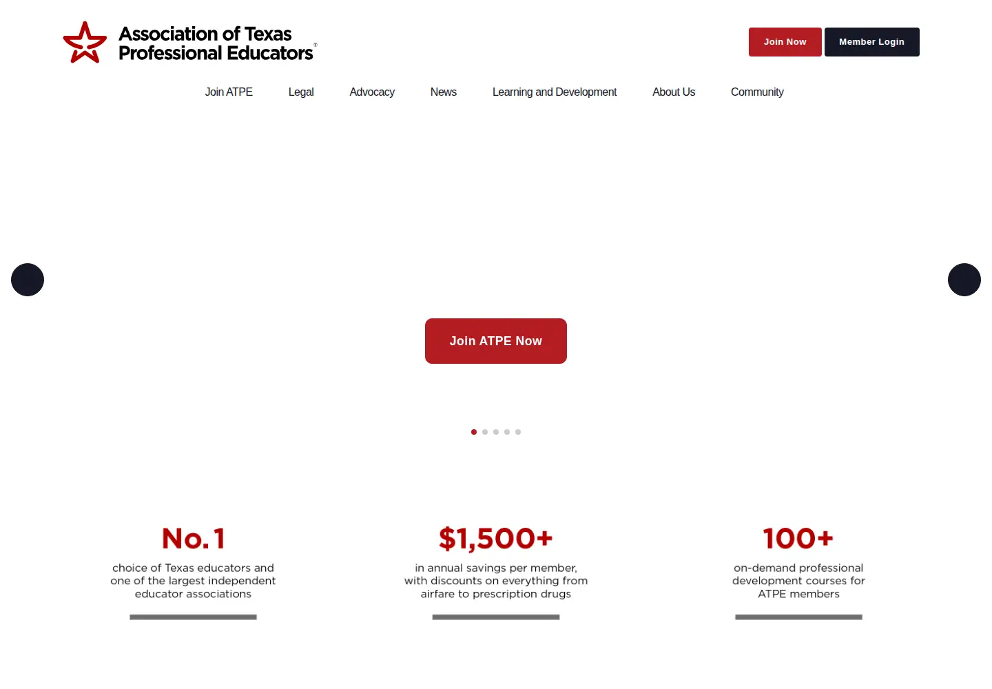 Screenshot of atpe.org