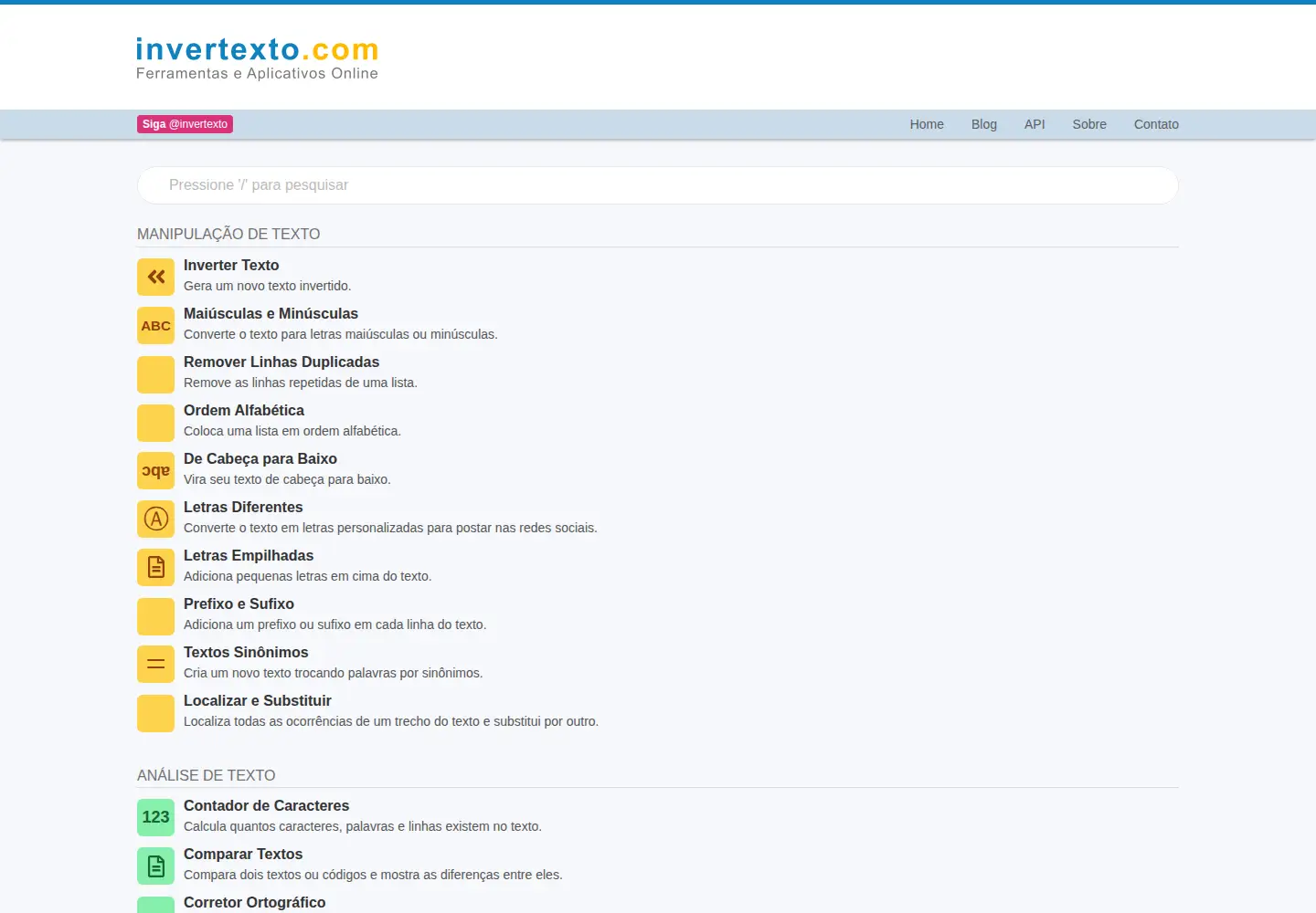 Captured homepage of invertexto.com in the current scan