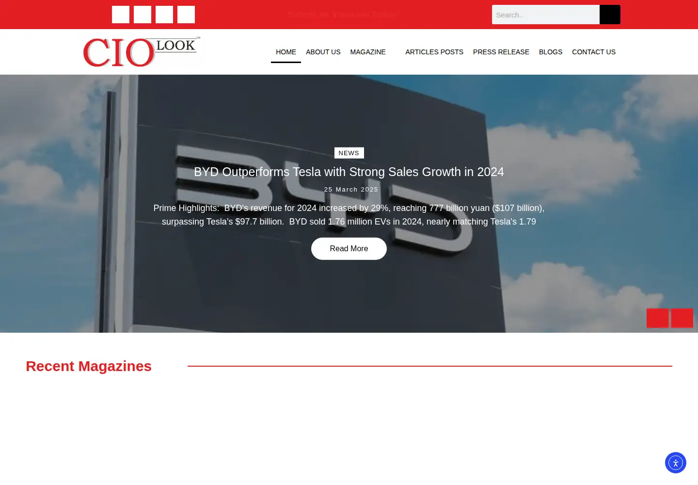 Screenshot of ciolook.com