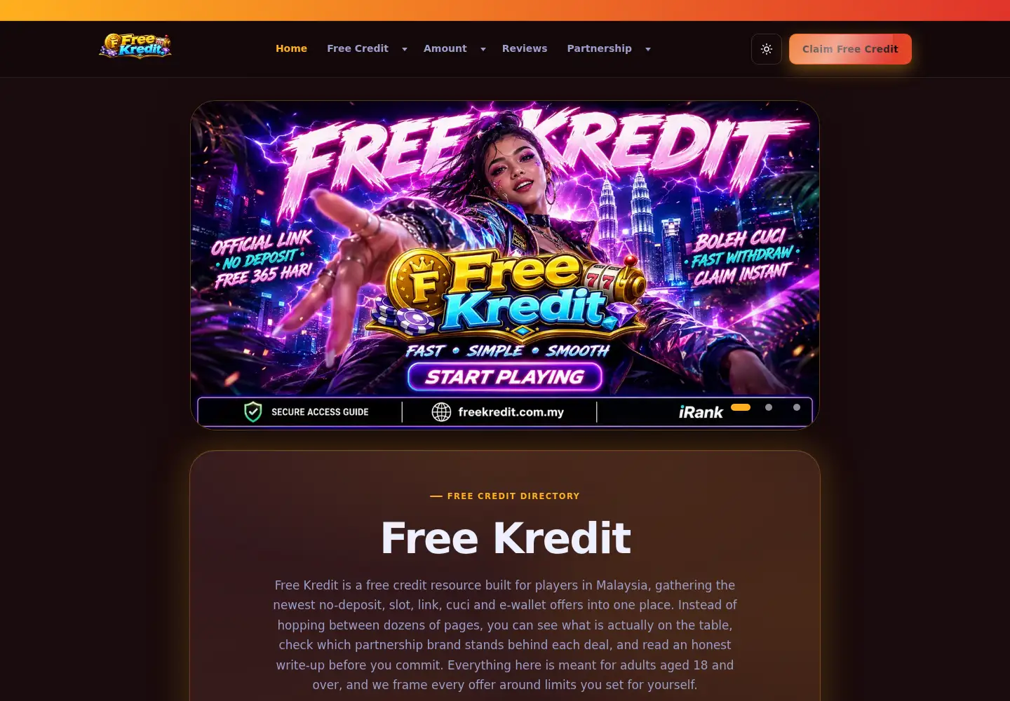 Screenshot of freekredit.com.my