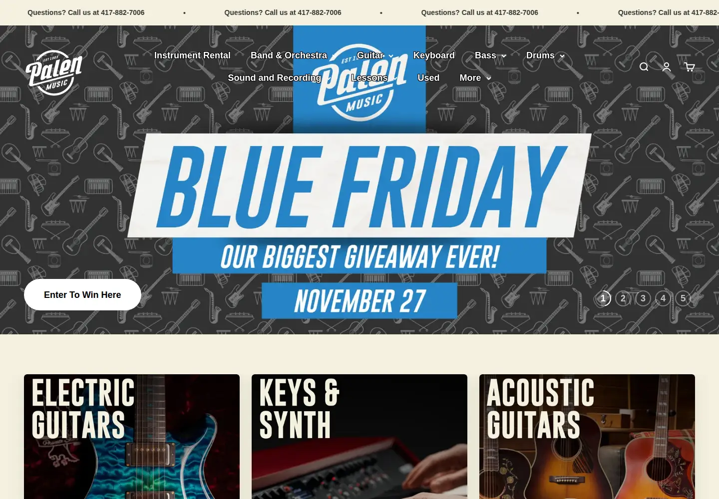 Screenshot of palenmusic.com