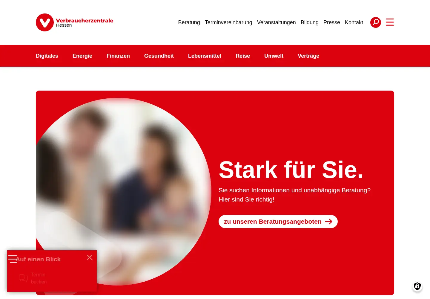 Screenshot of verbraucherzentrale-hessen.de
