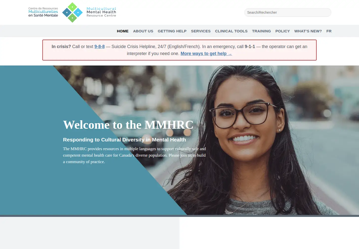 Screenshot of multiculturalmentalhealth.ca