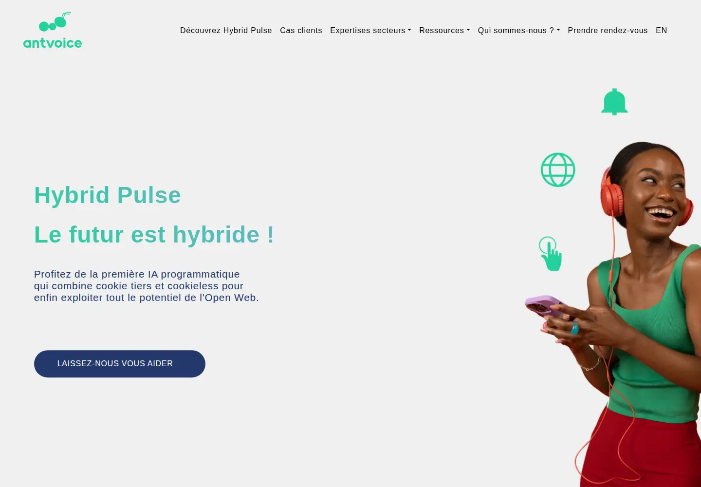 Screenshot of antvoice.com