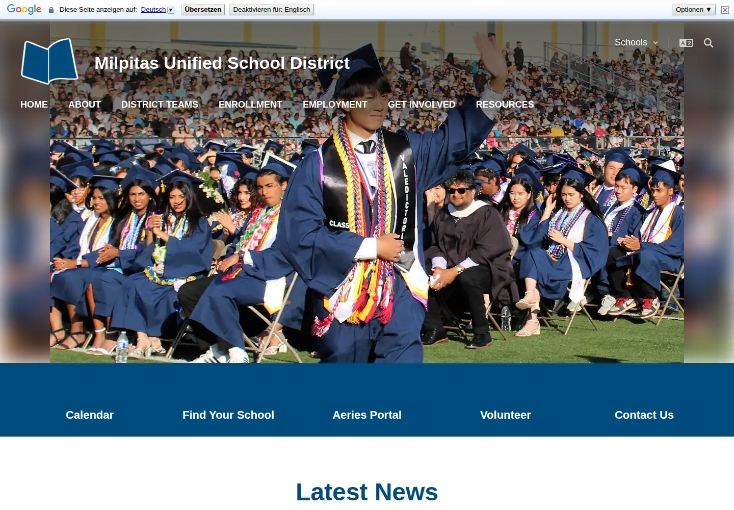 Screenshot of musd.org