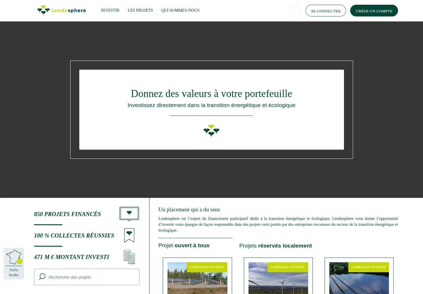 Screenshot of lendosphere.com