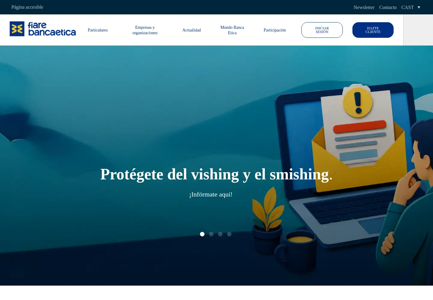 Screenshot of fiarebancaetica.coop