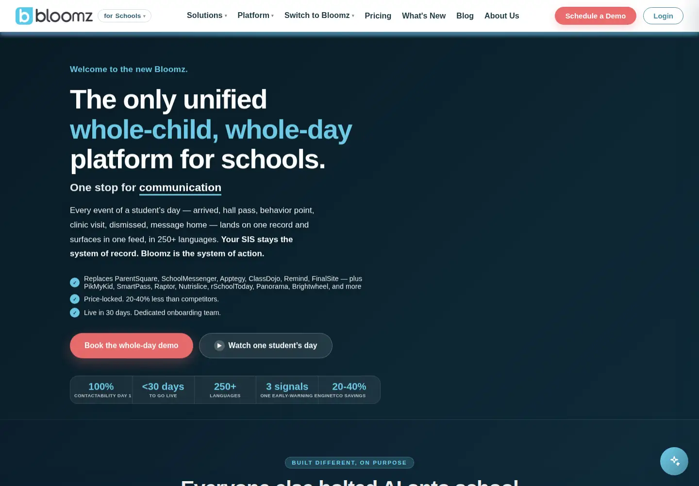 Screenshot of bloomz.com