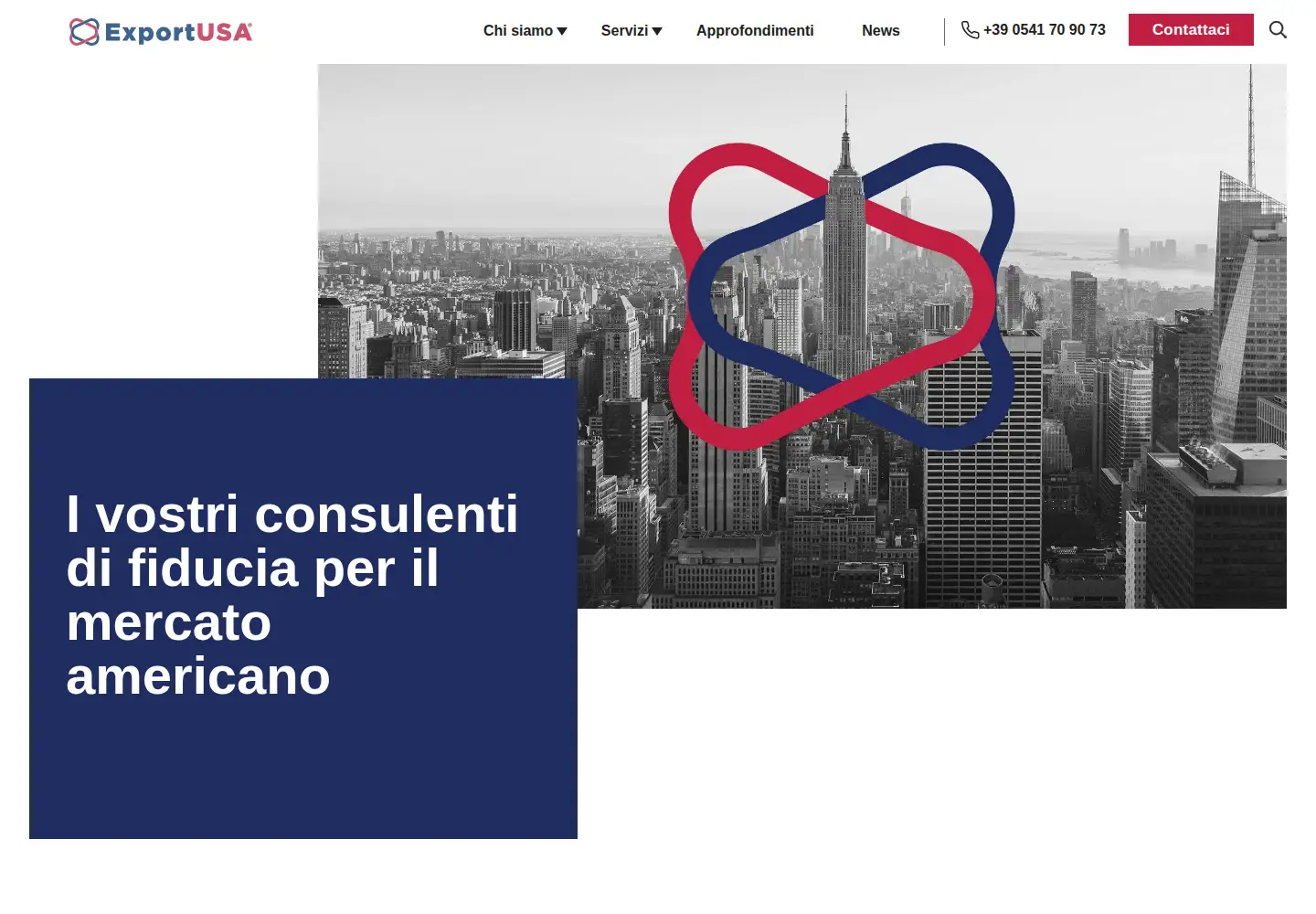 Captured homepage of exportusa.us in the current scan