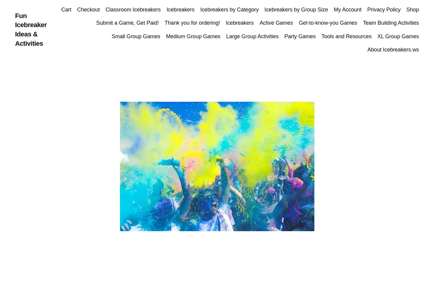 Captured homepage of icebreakers.ws in the current scan