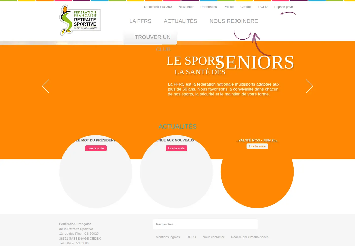 Screenshot of ffrs-retraite-sportive.org