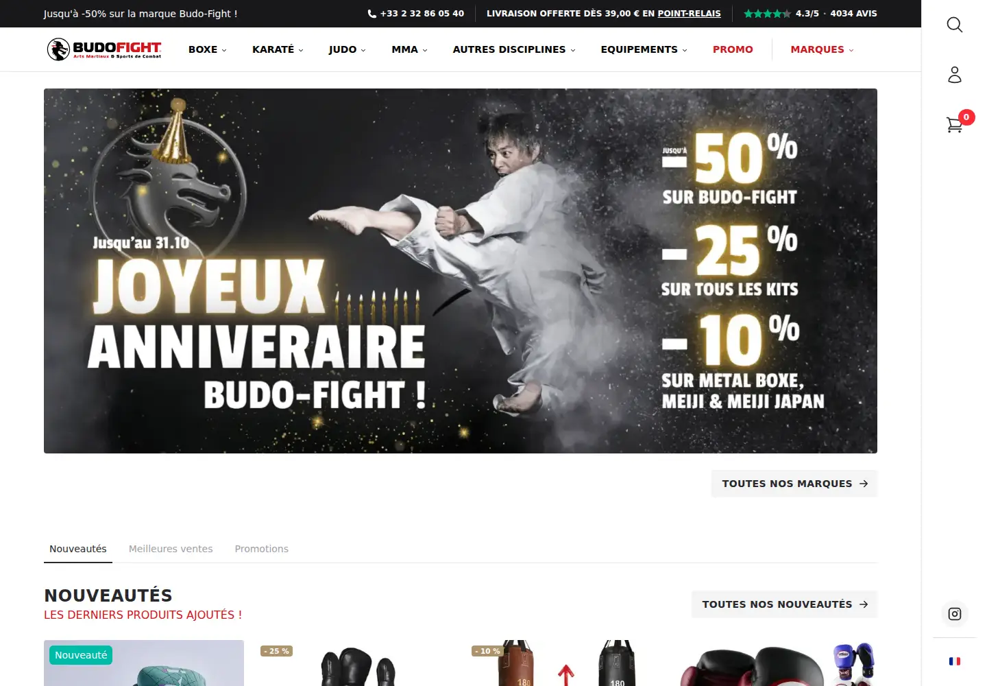 Screenshot of budo-fight.com