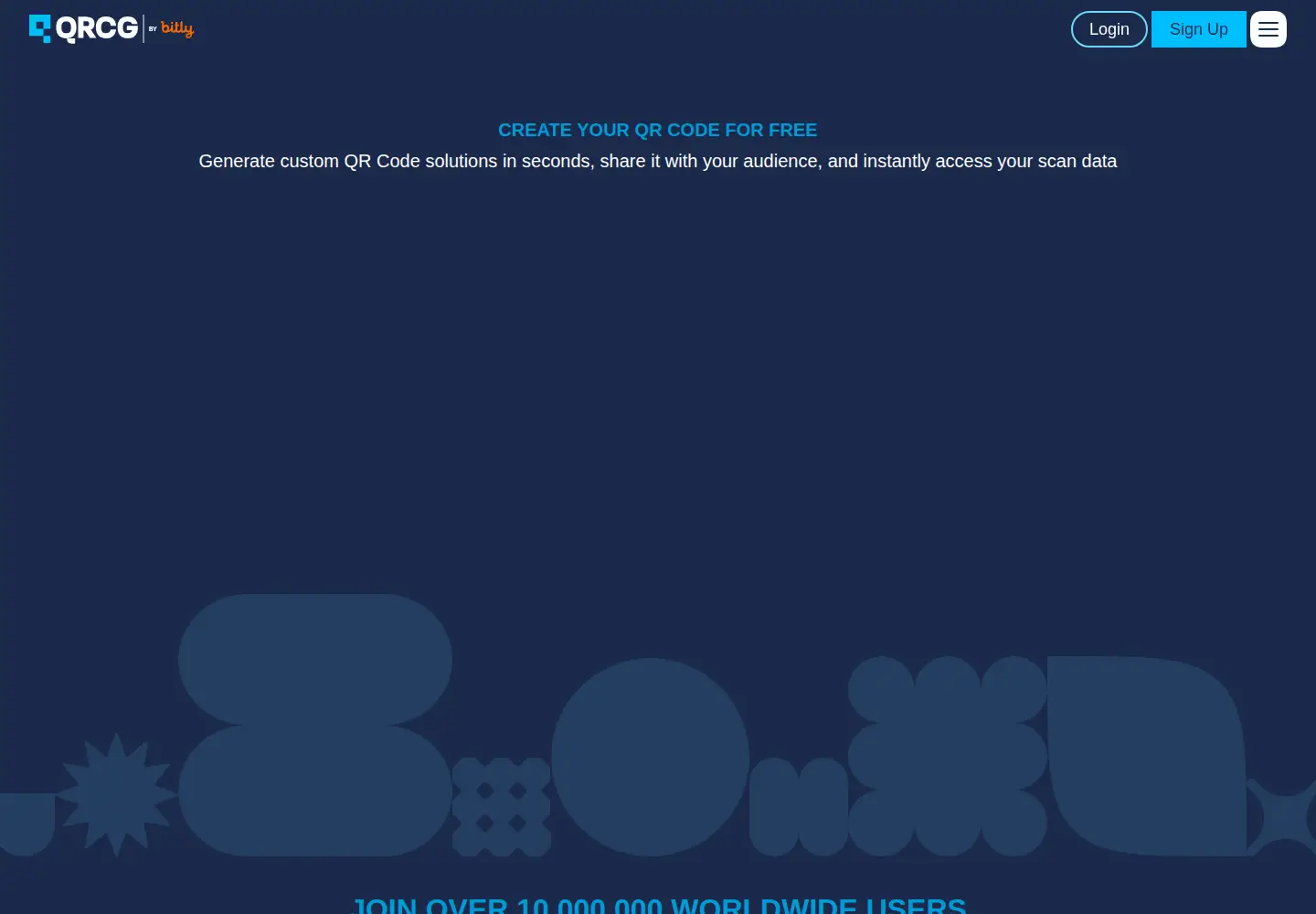 Screenshot of qr-code-generator.com