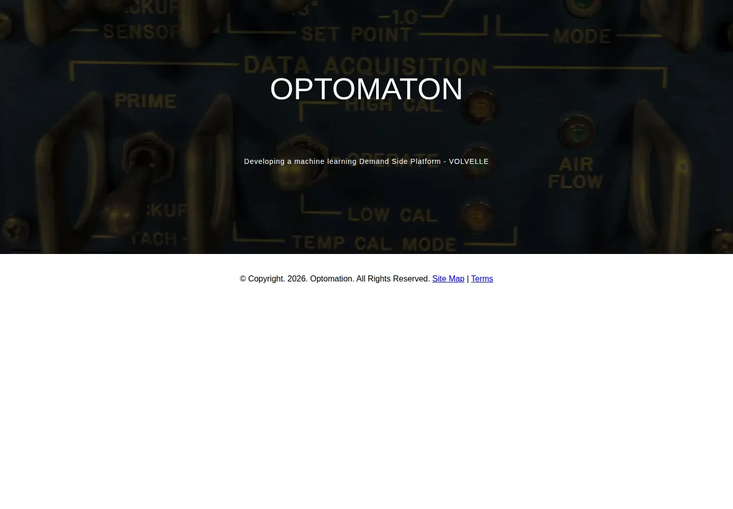 Captured homepage of optomaton.com in the current scan