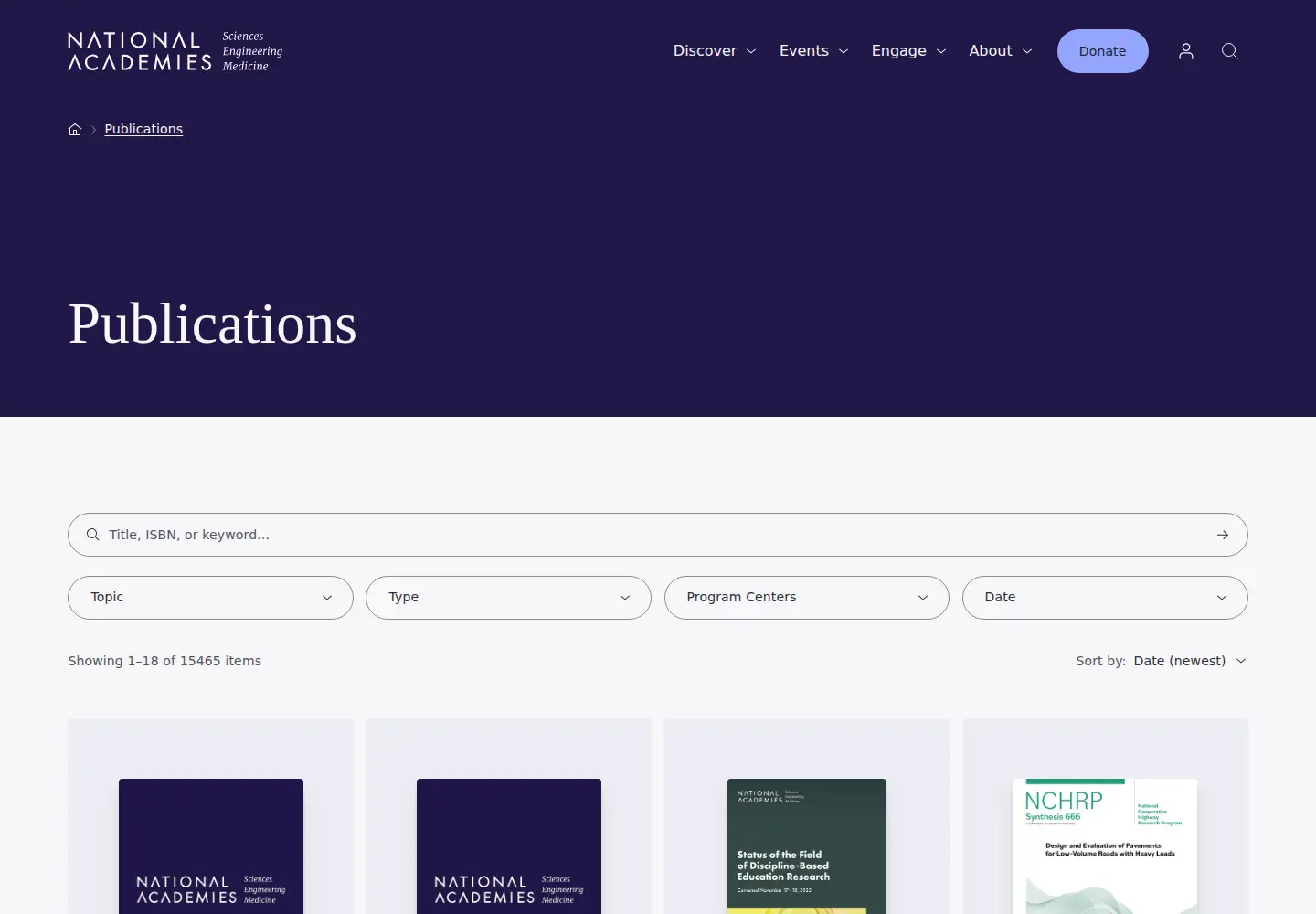 Screenshot of nap.edu