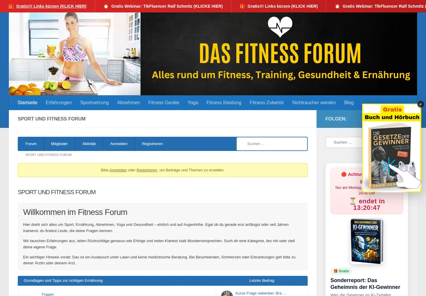 Screenshot of fit-forum.com