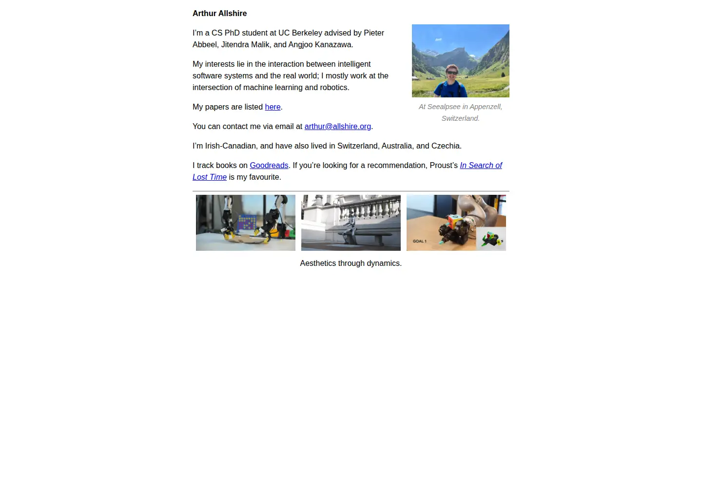 Captured homepage of allshire.org in the current scan
