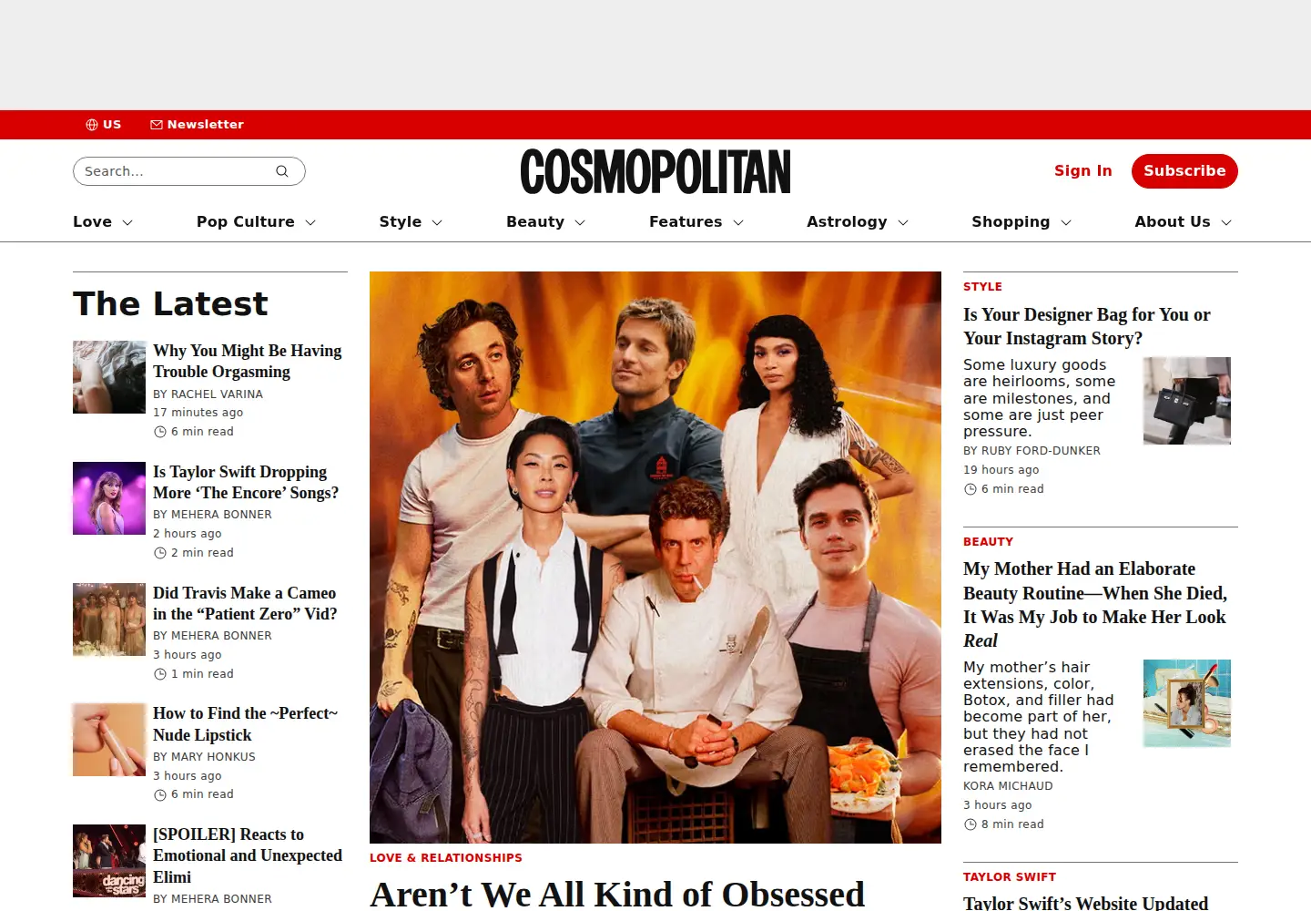 Screenshot of cosmopolitan.com