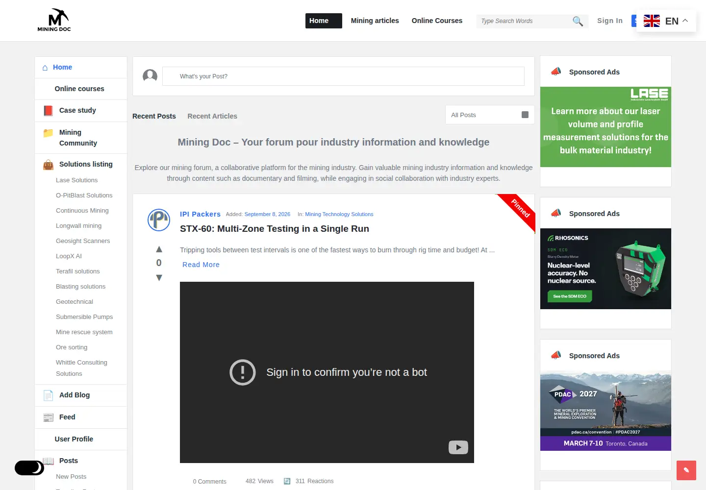 Screenshot of miningdoc.tech
