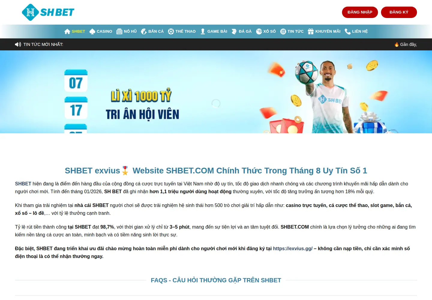 Captured homepage of shbet-0.team in the current scan