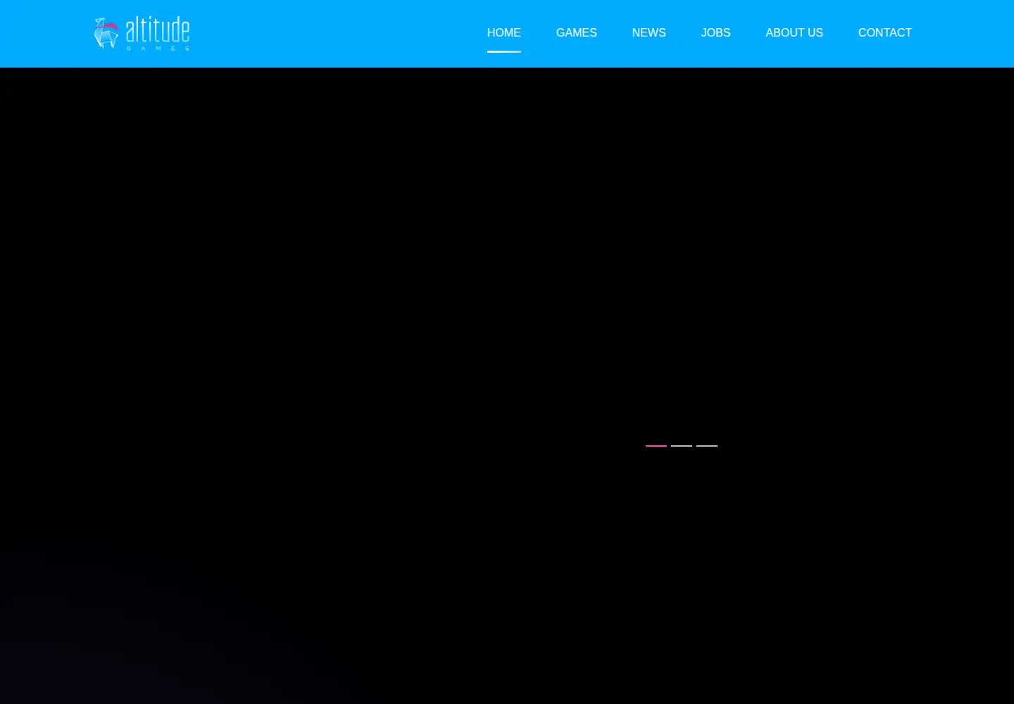 Captured homepage of altitude-games.com in the current scan